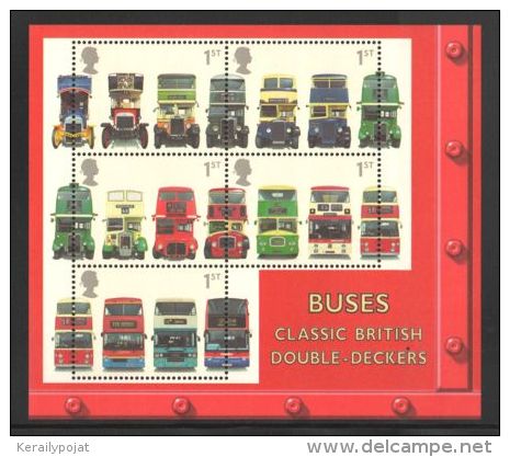 Great Britain - 2001 Buses Block MNH__(THB-2685) - Blocs-feuillets