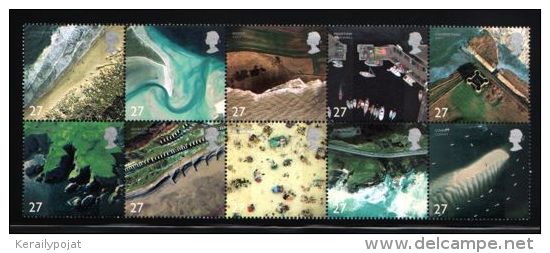 Great Britain - 2002 Coastal Landscapes Block Of Ten MNH__(THB-2810) - Unused Stamps