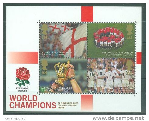 Great Britain - 2003 Rugby World Cup Block MNH__(TH-9257) - Blocs-feuillets