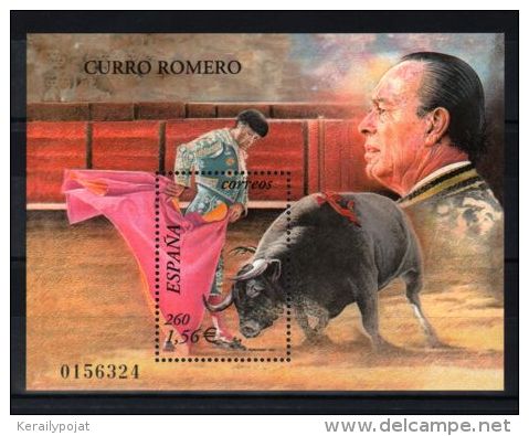 Spain - 2001 Bullfight Block MNH__(TH-9681) - Blocs & Feuillets