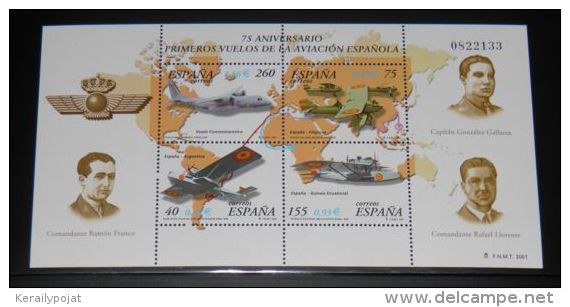 Spain - 2001 Flying Block MNH__(THB-2278) - Blocs & Feuillets