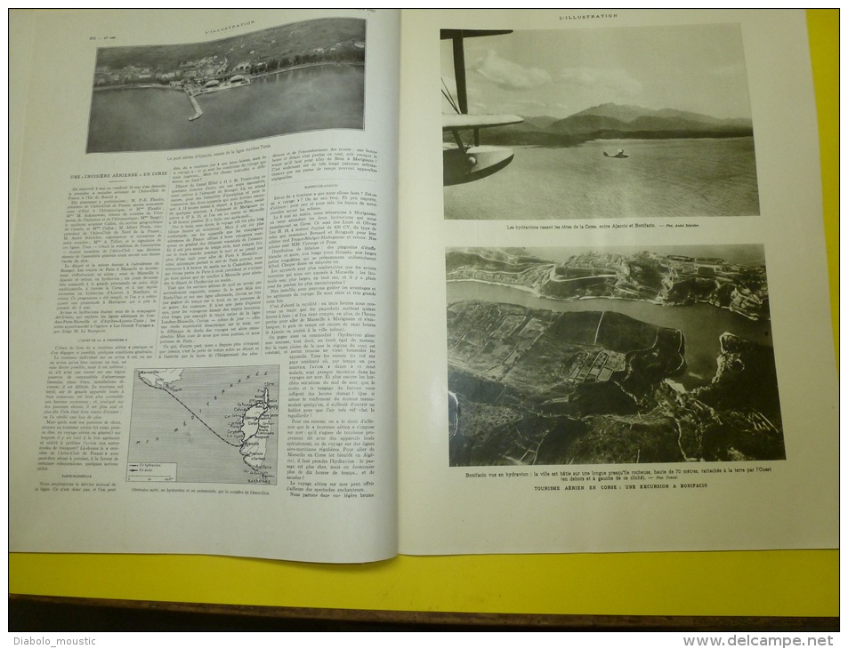 1927 Nombreuses pubs dont KODAK; Canberra;Fille de NICOLAS II survivante;Concours beauté TEXAS;Bonifacio et CORSE ..