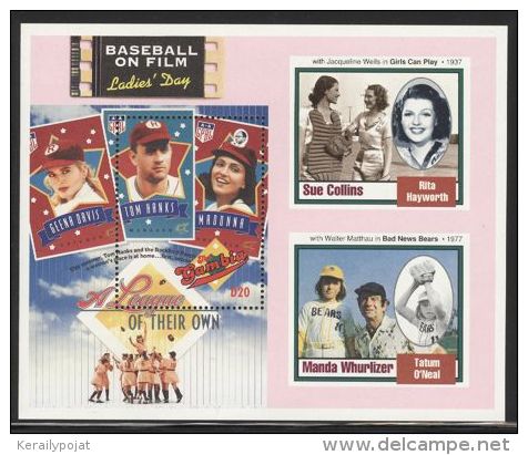 Gambia - 1993 Baseball Movies Block (3) MNH__(FIL-10149) - Gambia (1965-...)