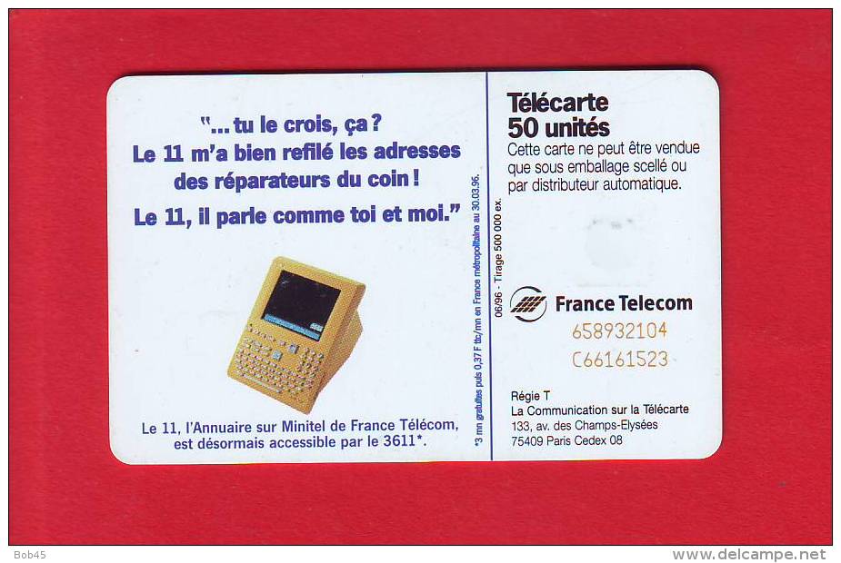 320 - Telecarte Publique Le 11 Carburateur Mob (F662) - 1996