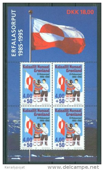 Greenland - 1995 Flag Of Greenland Block MNH__(TH-7391) - Blocs