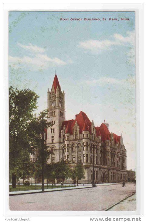 Post Office St Paul Minnesota 1910c Postcard - St Paul