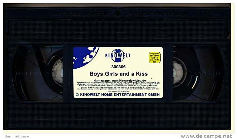 VHS Video  -  Boys, Girls & A Kiss  -  Freundschaft Ist Eine Beziehung Ohne Sex - Aber Wie Lange? -  Von 2000 - Romantic