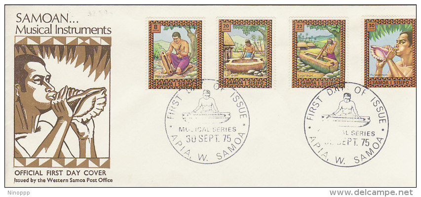 Samoa 1975 Samoan Musical Instruments FDC - Samoa