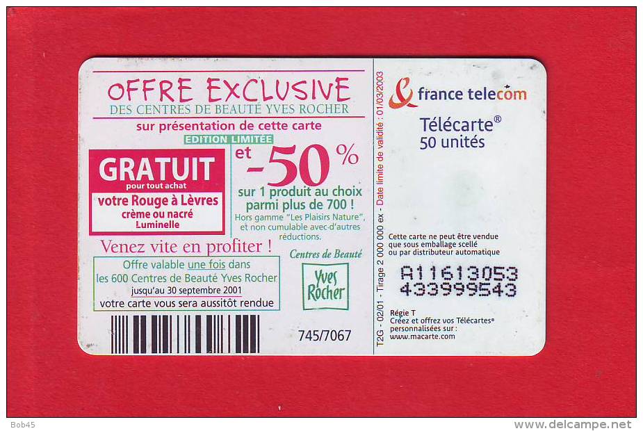 340 - Telecarte Publique Yves Rocher (F1126) - 2001