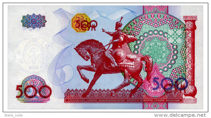 UZBEKISTAN 500 SUM 1999 Pick 81 Unc - Uzbekistan