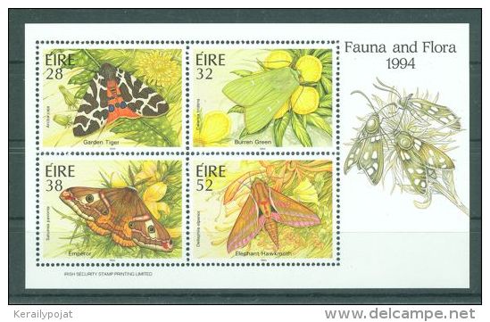 Ireland - 1994 Moths Block MNH__(TH-2558) - Blocchi & Foglietti