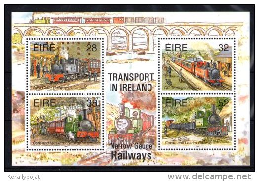 Ireland - 1995 Railroads Block MNH__(TH-4585) - Hojas Y Bloques