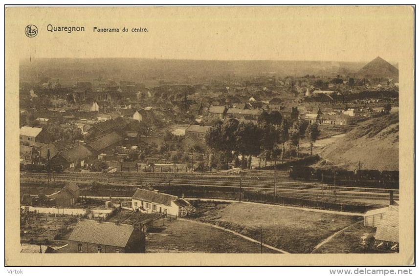 Quaregnon :  Panorama Du Centre     ( Ecrit  Avec Timbre ) - Quaregnon