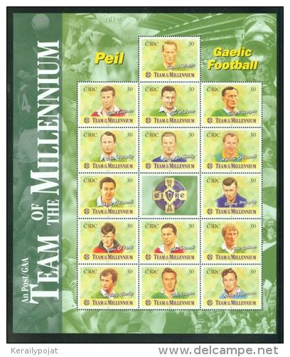 Ireland - 1999 Football Sheet MNH__(THB-2618) - Blocchi & Foglietti