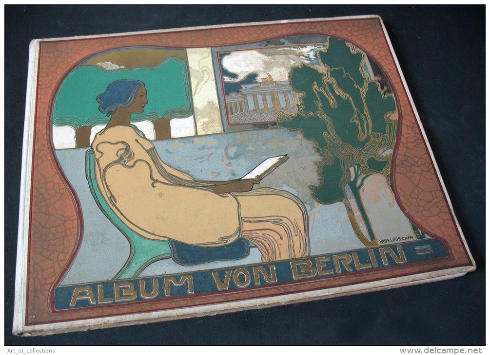 Album Von BERLIN, Charlottenburg Und Potsdam / Premier Plat De Hans Looschen / Globus Verlag Éditeur à Berlin Vers 1904 - Alte Bücher