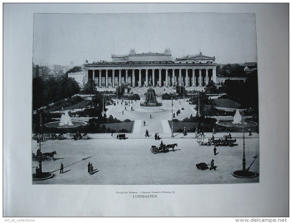 Album von BERLIN, Charlottenburg und Potsdam / Premier plat de Hans Looschen / Globus Verlag Éditeur à Berlin vers 1904