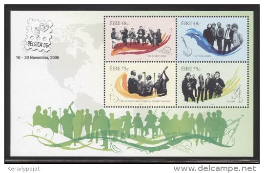 Ireland - 2006 Musics Overprint (1) Block MNH__(THB-3354) - Blocchi & Foglietti