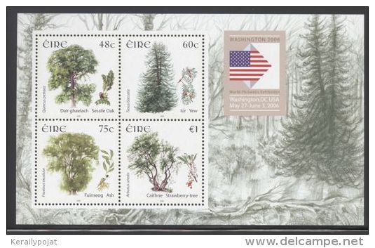 Ireland - 2006 Trees Overprint Block MNH__(THB-3366) - Blocks & Kleinbögen