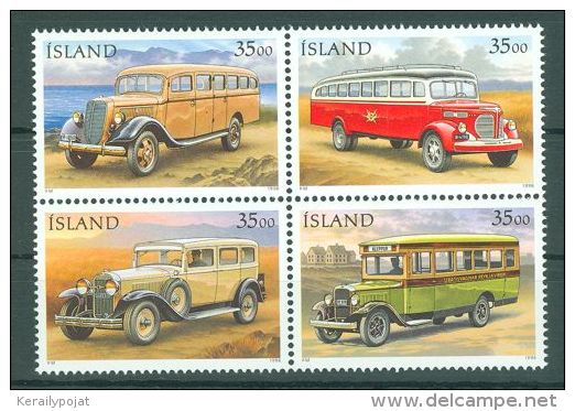 Iceland - 1996 Mail Cars MNH__(TH-7409) - Neufs