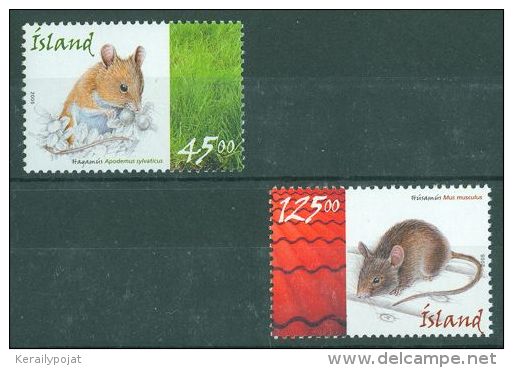 Iceland - 2005 Mice MNH__(TH-4969) - Unused Stamps