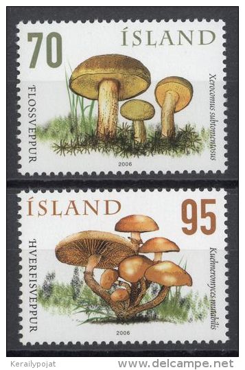 Iceland - 2006 Mushrooms MNH__(TH-13155) - Unused Stamps