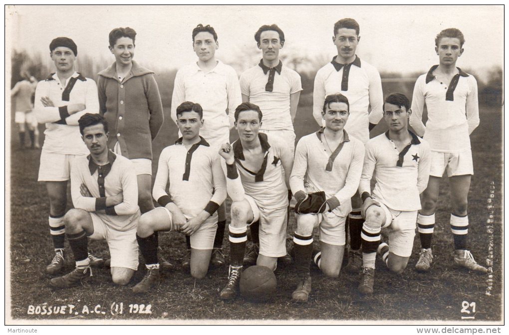 - PHOTO  - Equipe De Foot  BOSSUET A.C. - 1922 - 827 - Sports