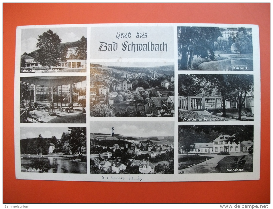 (3/1/44) AK "Gruß Aus Bad Schwalbach" Mit 8 Ortsansichten Um 1953 - Bad Schwalbach