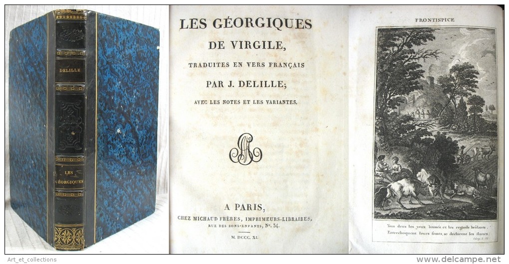 Les Géorgiques De Virgile / Latin-Français / Traduction Delille / Éditions Michaud De 1811 - Livres Anciens