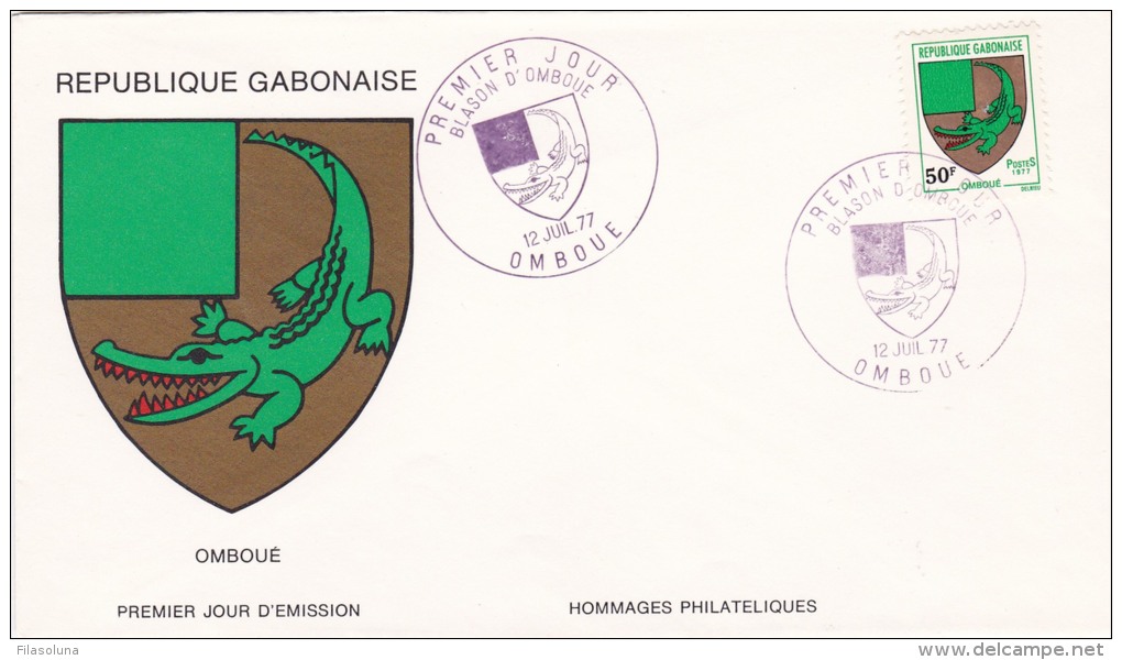 01031 Enteropostal Omboue - Gabun (1960-...)