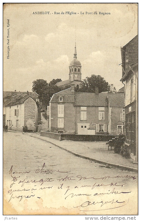 52 - ANDELOT - Rue De L'Eglise - Le Pont Du Rognon - Andelot Blancheville