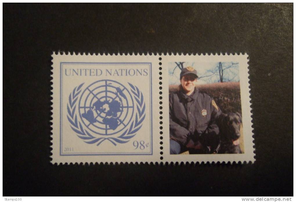 UN  NEW YORK 2011  FROM PERS SHEET  WORKING DOGS  98C (photo Is Example)  MNH**   (Q31-115 - Unused Stamps