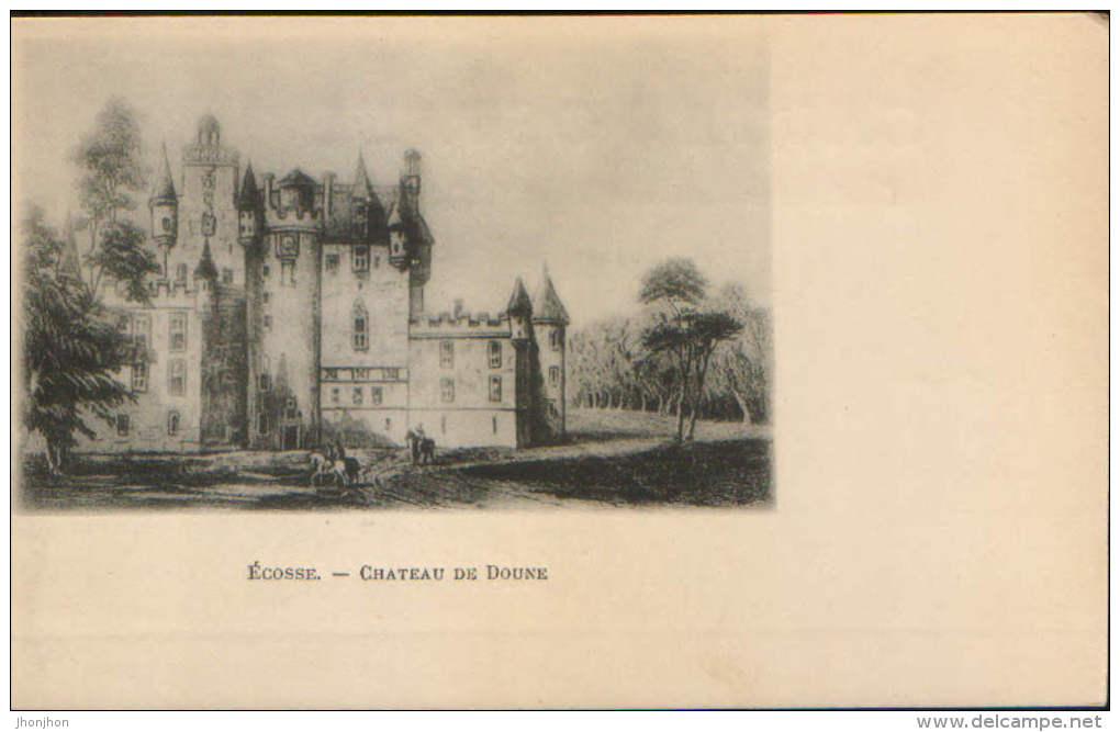 -Carte Postale Neufs(précurseur) -Ecosse-Chateau De Doune-2/scans - Stirlingshire