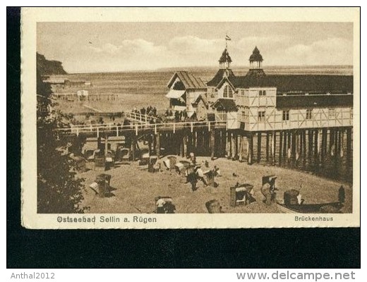 Ostseebad Sellin Auf Rügen Brückenhaus Sw 18.7.1929 - Sellin