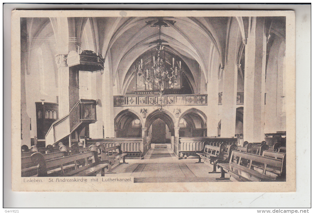 0-4250 EISLEBEN, St. Andreskirche Mit Lutherkanzel, Kirchenorgel - Eisleben