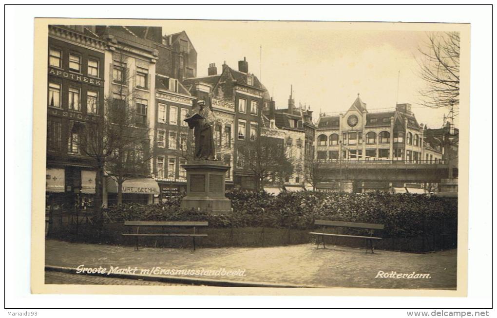 ROTTERDAM - PAYS BAS - NEDERLAND - THE NETHERLANDS - GROOTE MARKT M/ ERASMUSSTANDBEELD - Rotterdam