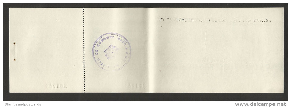 Angola Portugal Timbre Fiscal $20 Cheque Bancaire Banco Pinto & Sotto Mayor Silva Porto Stamped Revenue $20 Bank Check - Lettres & Documents