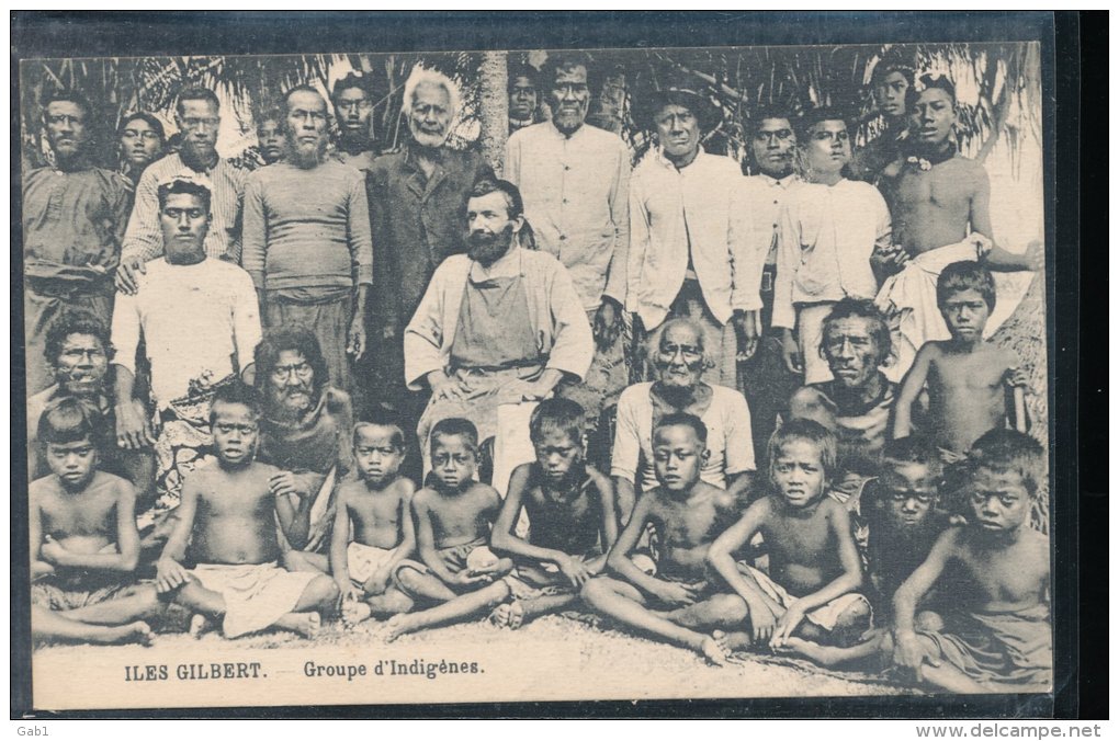 Iles Gilbert ---  Groupe D'Indigenes - Micronesië