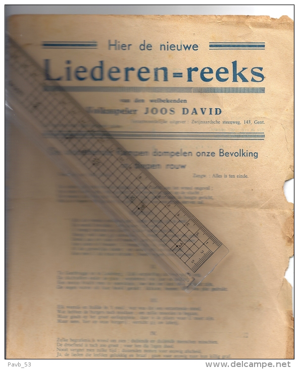 Liederen Reeks Tweede Wereldoorlog : WW2  1940-1945 Door Volksspeler Joos David; O.a; Over Hitler En Zijn V1, Gestapo - Histoire