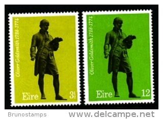 IRELAND/EIRE - 1974  OLIVER GOLDSMITH  SET  MINT NH - Nuevos