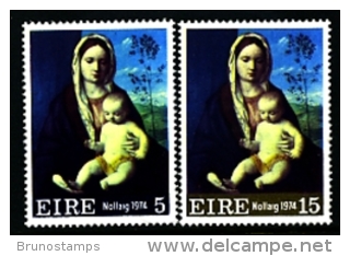 IRELAND/EIRE - 1974  CHRISTMAS  SET  MINT NH - Nuevos