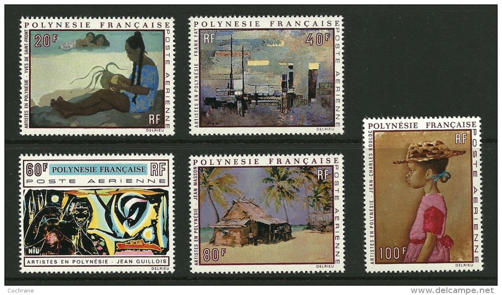 Polynésie Française - P.A. - Y & T N° 40 à 44 ** TTB - Unused Stamps