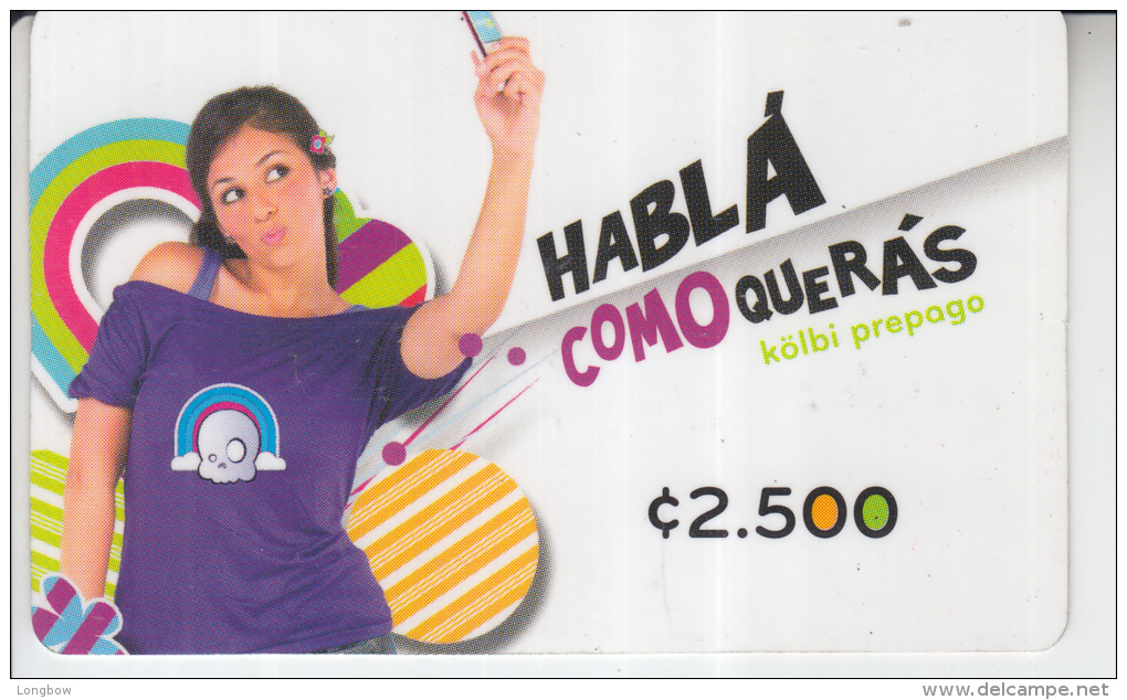 COSTA RICA - KOLBI Prepaid Card - Costa Rica