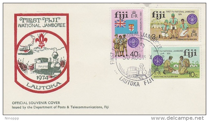 Fiji1974 First National Jamboree FDC - Fiji (1970-...)