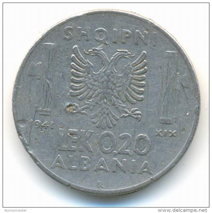 ALBANIA , 0,20  LEK 1941 R - Albania