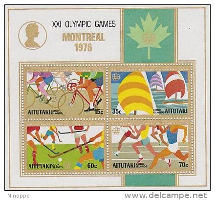 Aitutaki-1976 Montreal Olympics MS MNH - Aitutaki