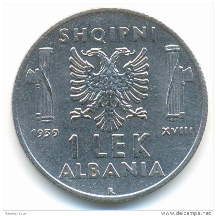 ALBANIA , 1  LEK 1939 R , HIGH GRADE - Albanien