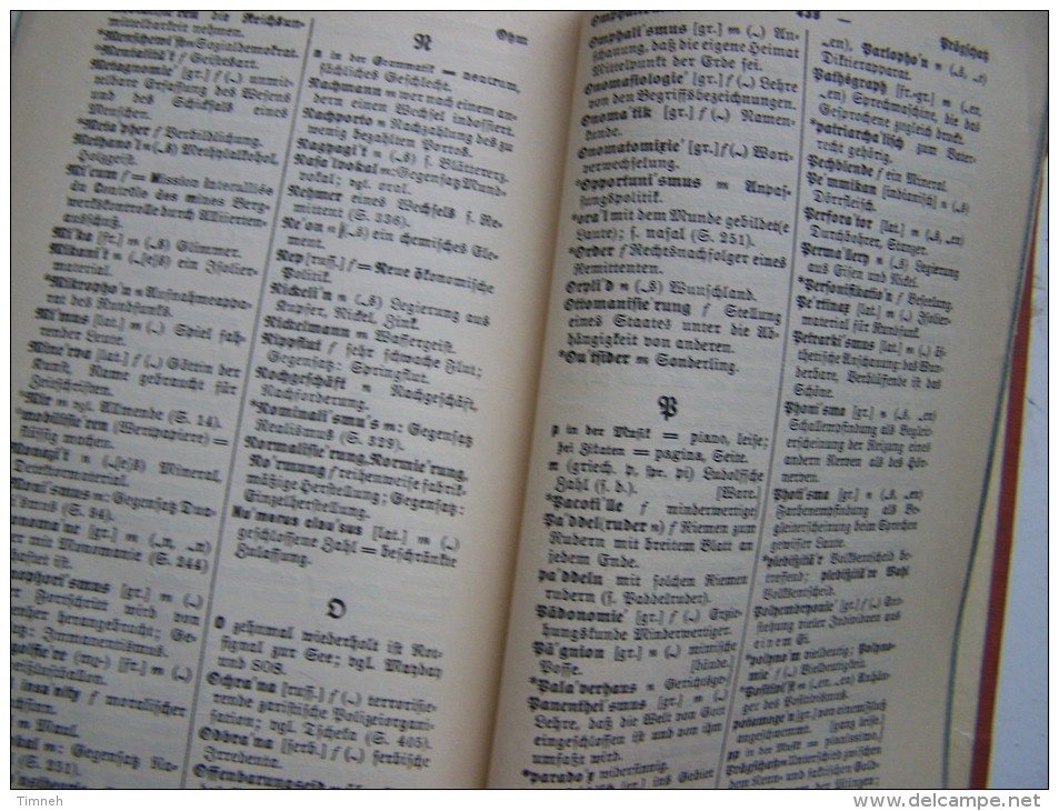 LANGENSCHEIDTS FREMDWÖRTERBUCH weniger bekannte deutsche Ausdrücke gebrauchliche Fremdwörter 1922 méthode TOUSSAINT