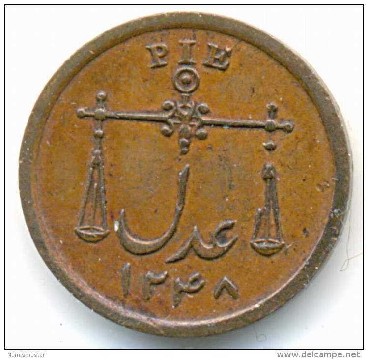 INDIA , PIE 1833 , HIGH GRADE - Inde