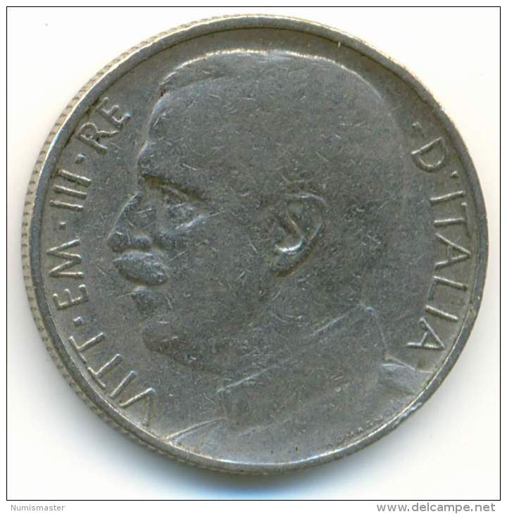 ITALY , 50 CENTESIMI 1919 R , COMP. - 1900-1946 : Victor Emmanuel III & Umberto II