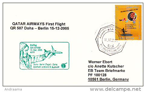 Erstflug - Qatar Airways - Doha / Qatar - Berlin / Tegel - 15.12.2005 [dt37] - Qatar